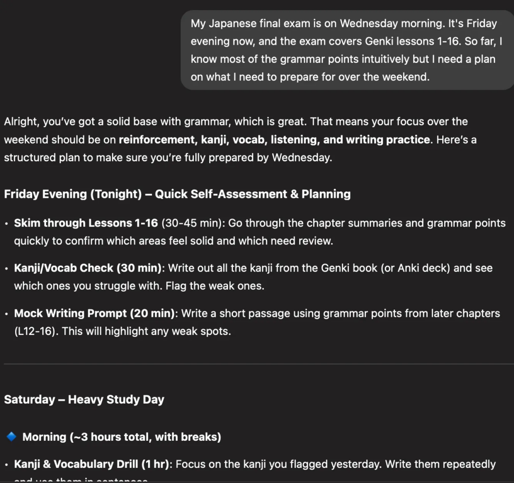 Summative Project: How to Coach Yourself Through Language Learning, using ChatGPT